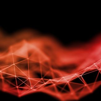 3D render of a modern technology background with plexus design